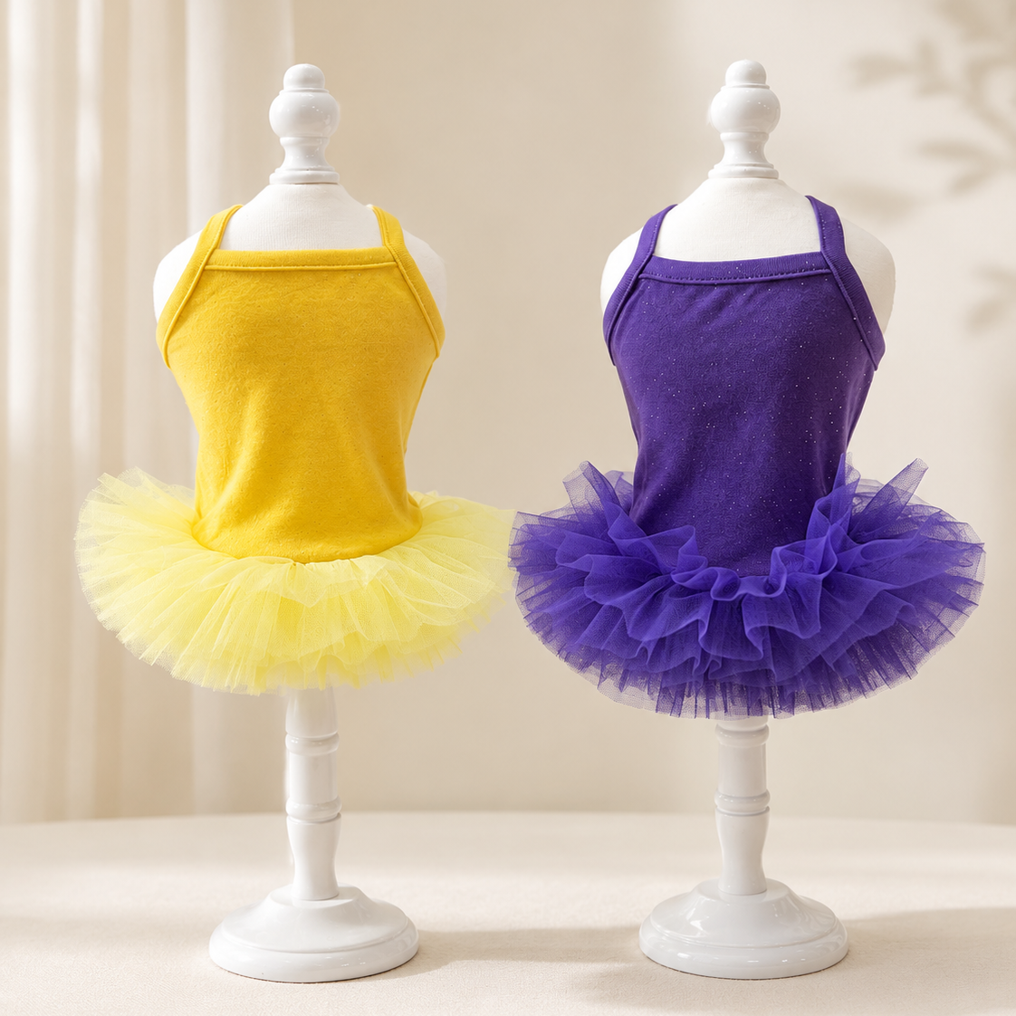 Sparkle Tutu Dog Dress Soft Ballet Puppy Princess Outfit